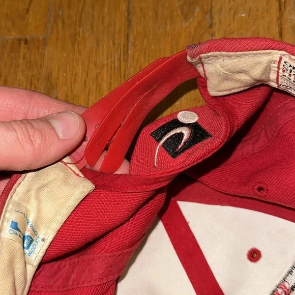 Vintage Chicago Bulls Basketball NBA Cap Hat Red/Black Snapback Collectible - Picture 10 of 16